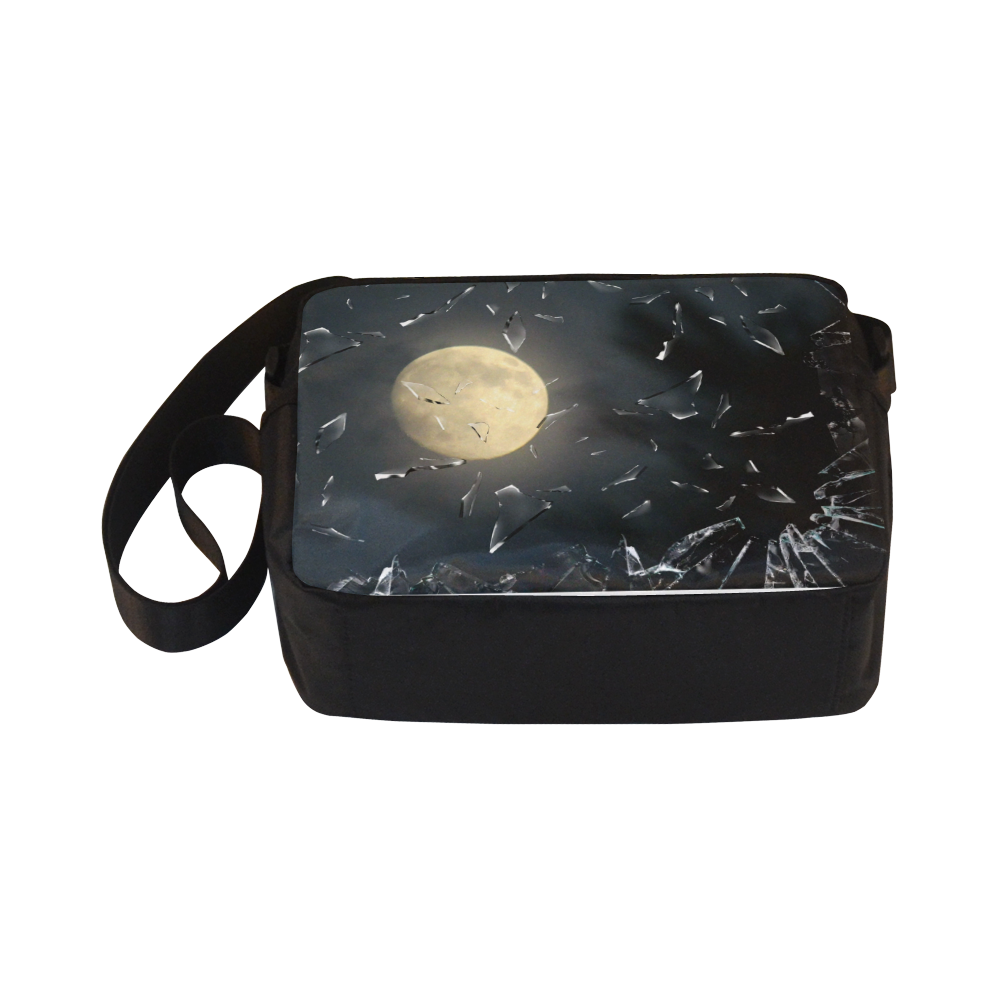 Shattered Moon by Martina Webster Classic Cross-body Nylon Bags (Model 1632)