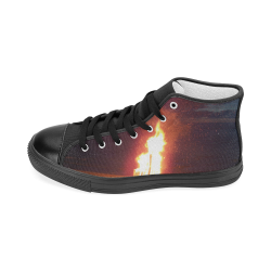 Dragon Game of Throne Black Men's Classic High Top Canvas Shoes For Men