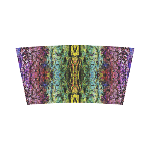 Abstract, Yellow Green, Purple, Bandeau Top