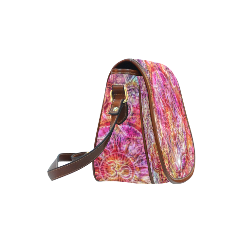 Peace Mandala Saddle Bag/Small (Model 1649) Full Customization