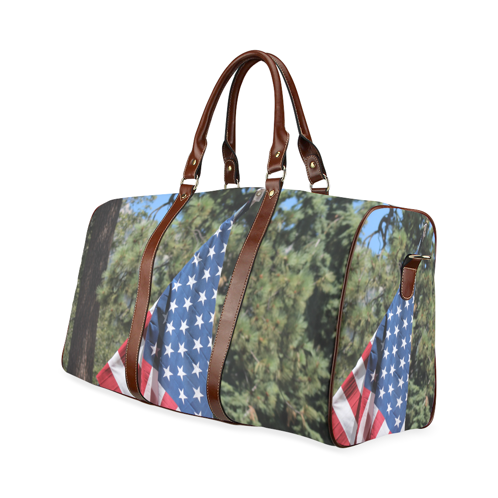 Forest Flag by Martina Webster Waterproof Travel Bag/Small (Model 1639)
