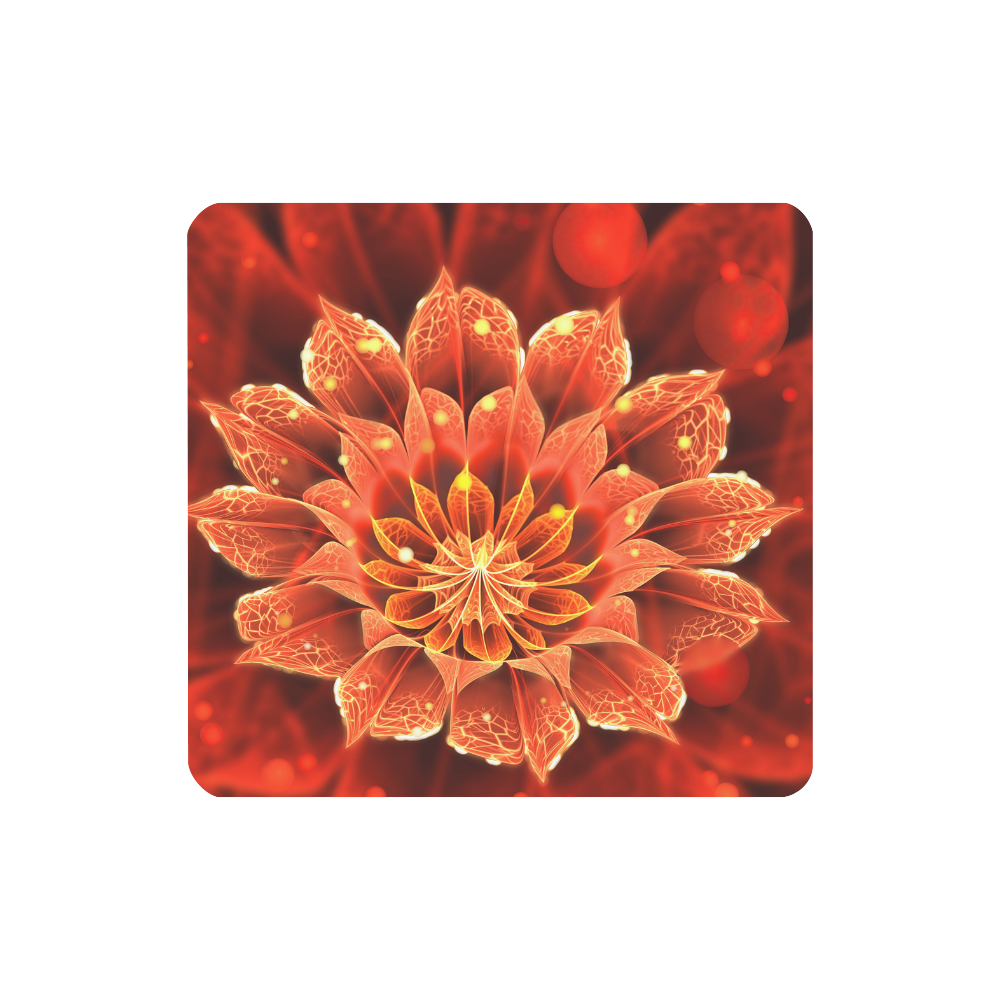 Clutch Wallet - Red Dahlia Fractal Flower with Beautiful Bokeh Women's Clutch Wallet (Model 1637)