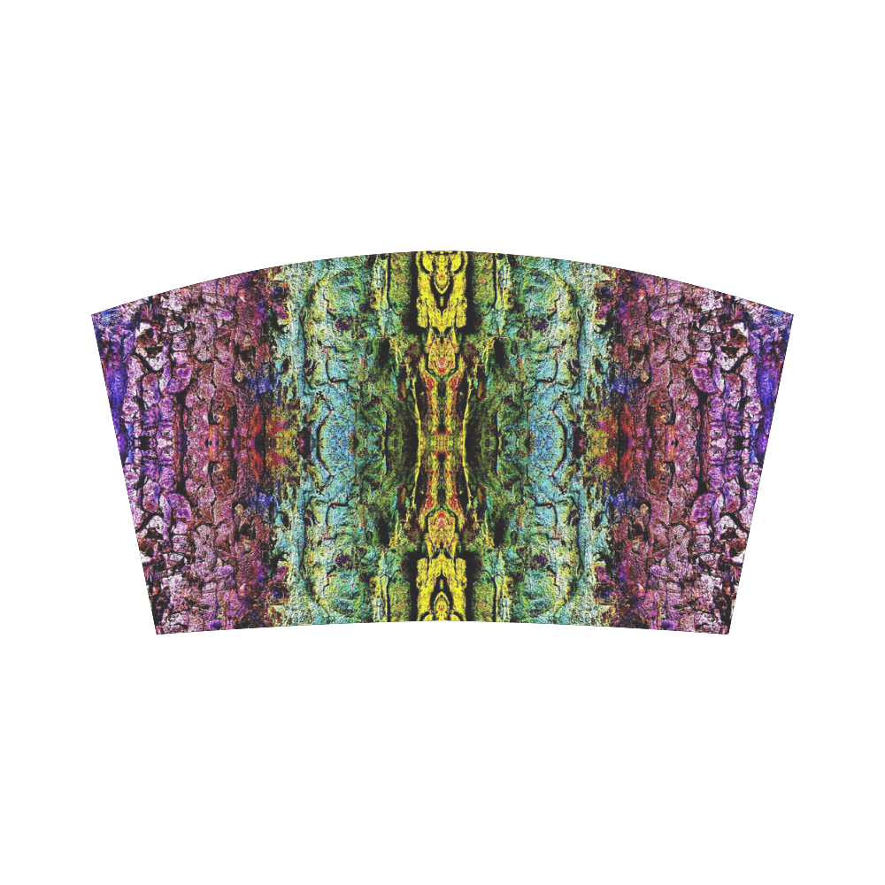 Abstract, Yellow Green, Purple, Bandeau Top
