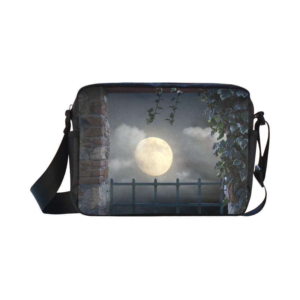 moon window by Martina Webster Classic Cross-body Nylon Bags (Model 1632)