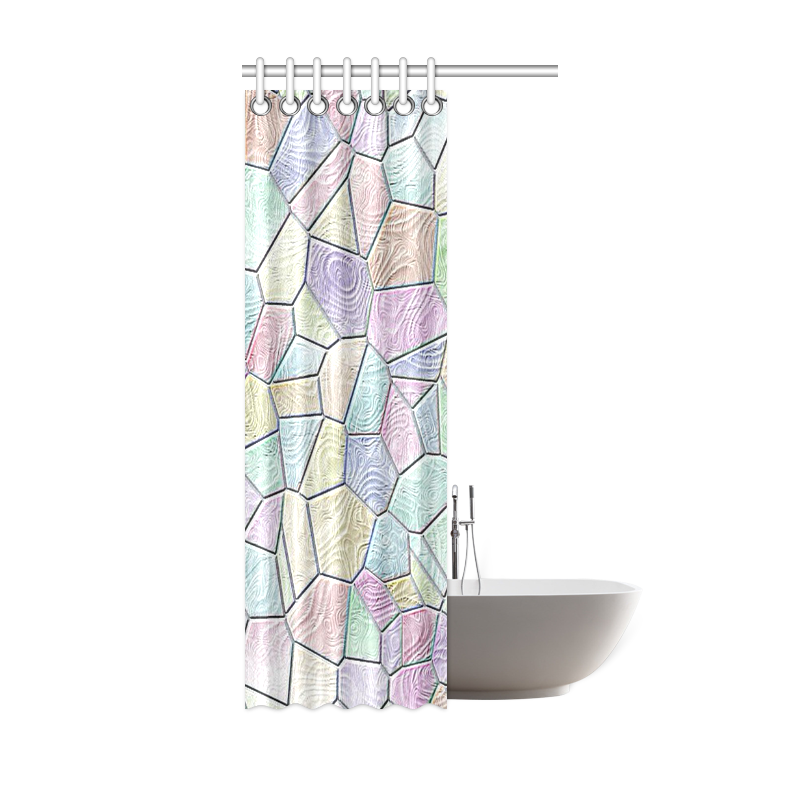 Mosaic Lora,soft candy Shower Curtain 36"x72"