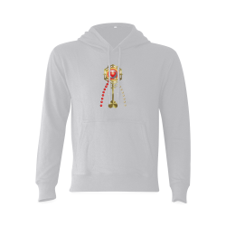 Catholic Holy Communion: Divine Mercy - Silver Gray Oceanus Hoodie Sweatshirt (Model H03)