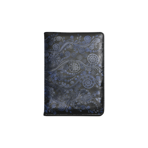 Ornamental Blue on Gray Custom NoteBook A5