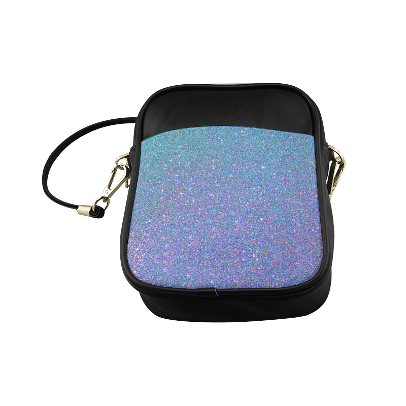 Blue glitter Sling Bag (Model 1627)