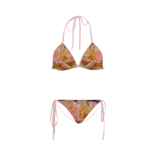 Raindrops on roses by Martina Webster Custom Bikini Swimsuit