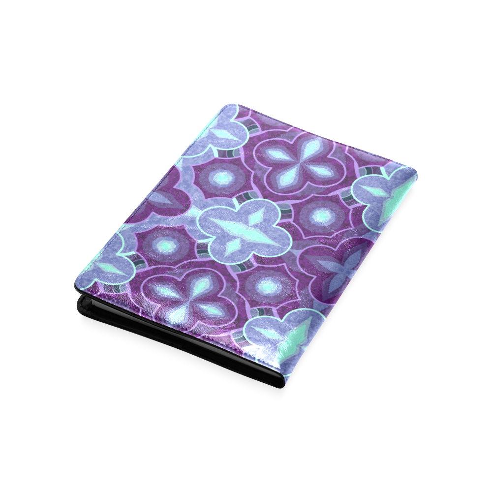 Purple blue pattern Custom NoteBook A5