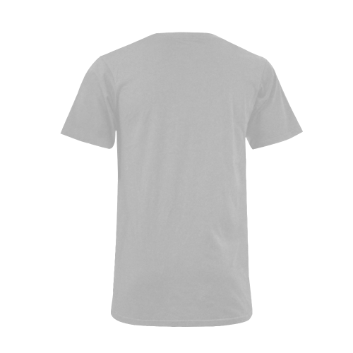 Catholic Holy Communion: Divine Mercy - Silver Men's V-Neck T-shirt  Big Size(USA Size) (Model T10)