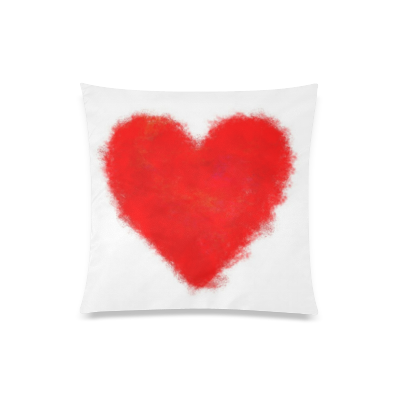 One Heart Custom Zippered Pillow Case 20"x20"(One Side)