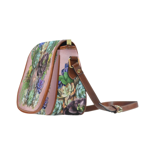 Succulent display Saddle Bag/Small (Model 1649) Full Customization