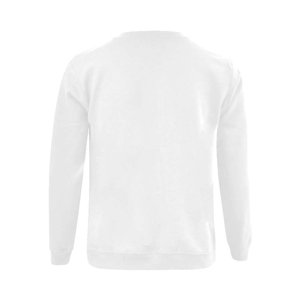 Catholic Holy Communion: Divine Mercy - White Gildan Crewneck Sweatshirt(NEW) (Model H01)