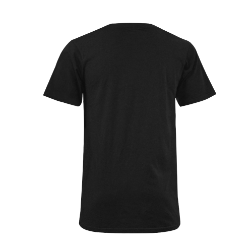 Catholic Holy Communion: Divine Mercy - Black Men's V-Neck T-shirt  Big Size(USA Size) (Model T10)