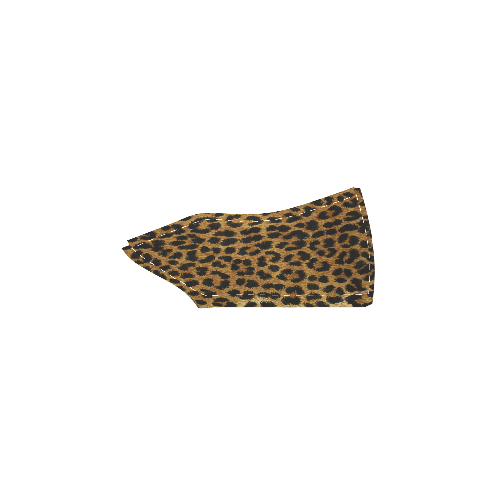 Leopard Women's Slip-on Canvas Shoes (Model 019)