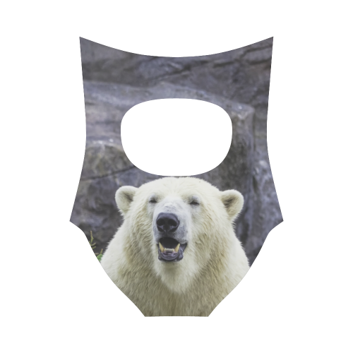 Cute Zoo Polar Bear Strap Swimsuit ( Model S05)