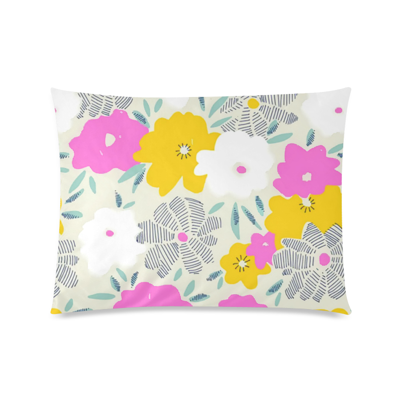 Flowers Custom Picture Pillow Case 20"x26" (one side)
