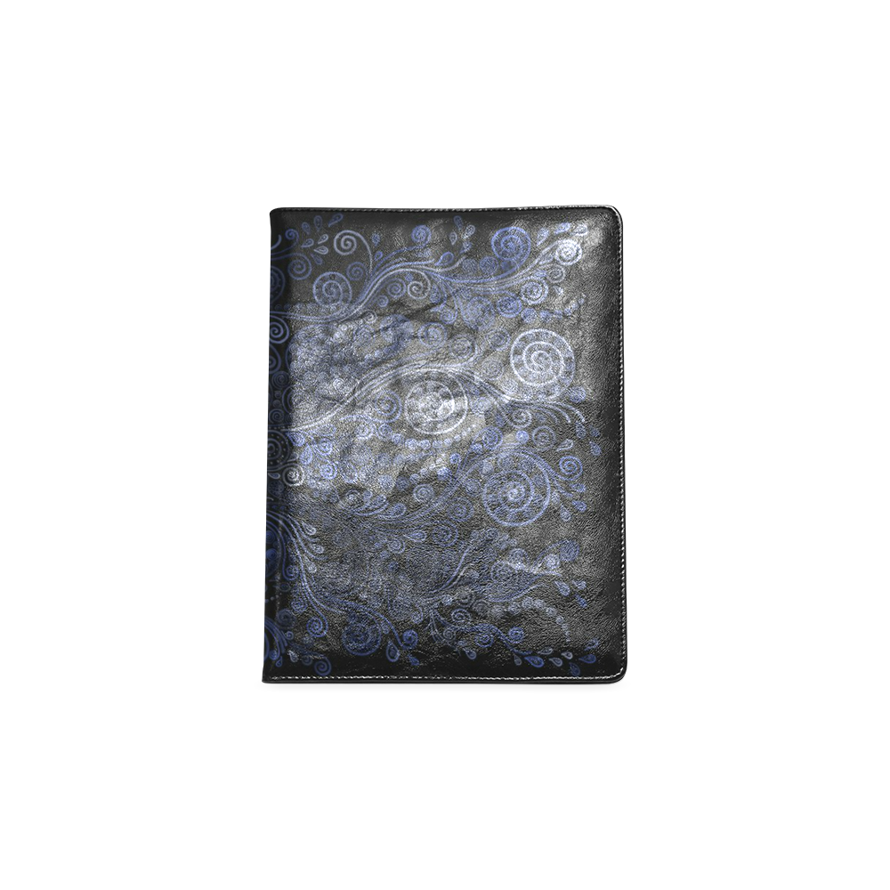 Ornamental Blue on Gray Custom NoteBook B5