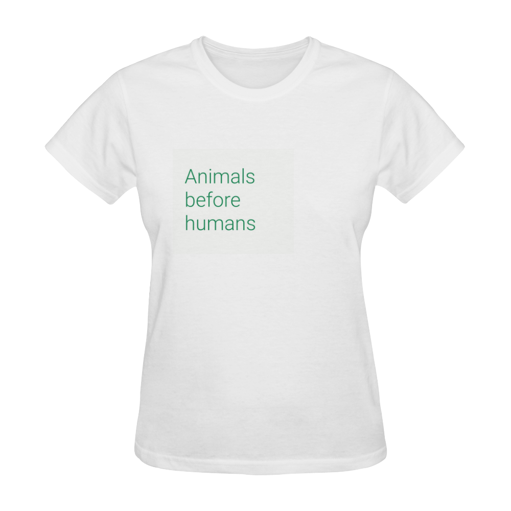 Animals before humans Sunny Women's T-shirt (Model T05)