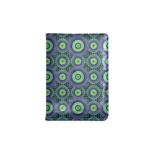 Green and Blue Stitched  Pattern Custom NoteBook A5