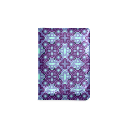 Purple blue seamless pattern Custom NoteBook A5