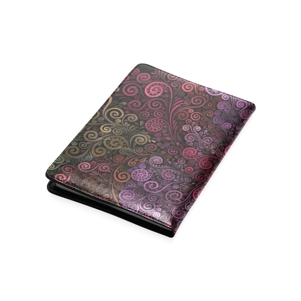Psychedelic 3D Rose Abstract Custom NoteBook A5
