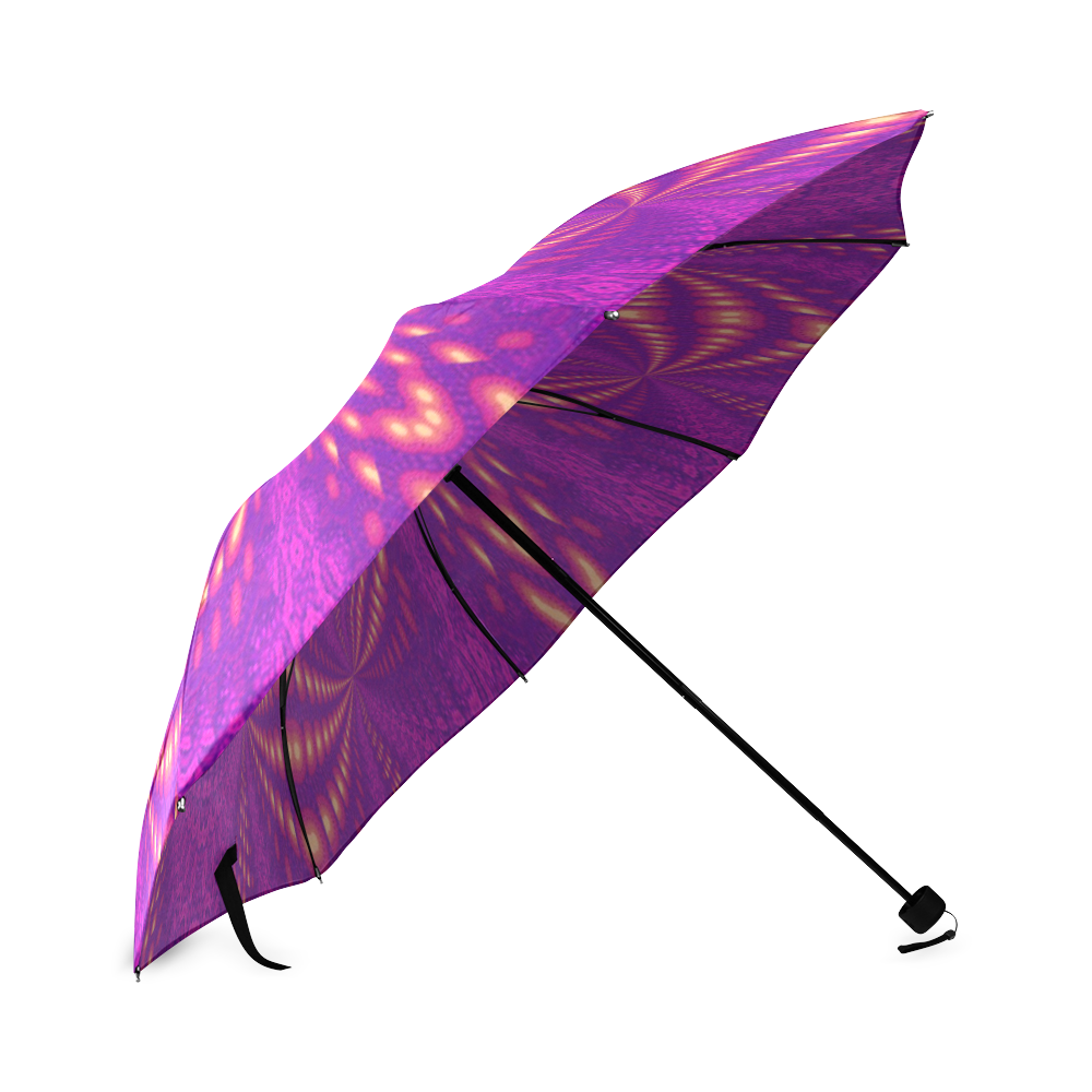 RAZZBERRY BUTTERFLY Foldable Umbrella (Model U01)