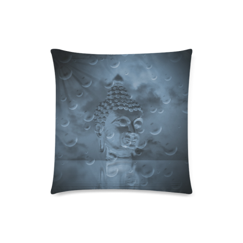 the head of buddha art design Custom Zippered Pillow Case 18"x18"(Twin Sides)