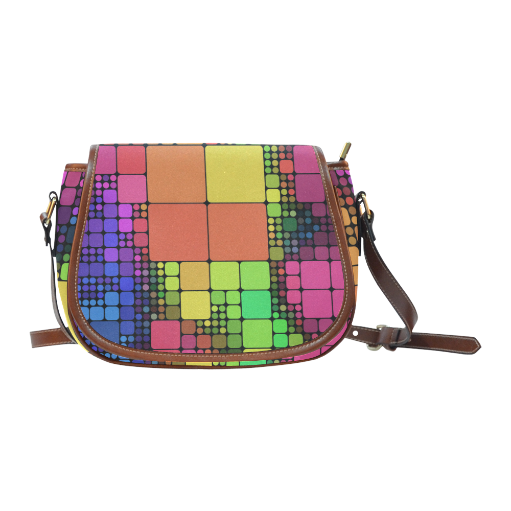 Disco Saddle Bag/Small (Model 1649) Full Customization