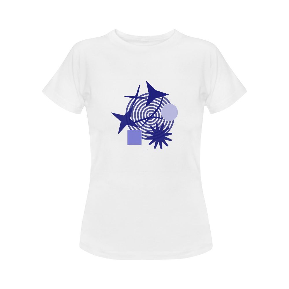 Swirls and stars Women's Classic T-Shirt (Model T17）