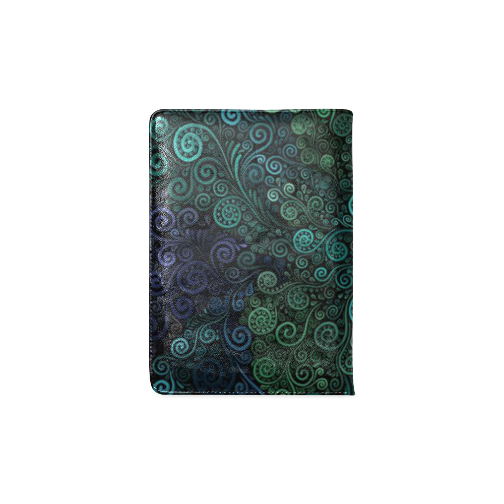 Turquoise Psychedelic Rose Custom NoteBook A5