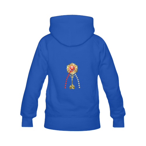 Catholic Holy Communion: Divine Mercy - Royal Blue Men's Classic Hoodies (Model H10)