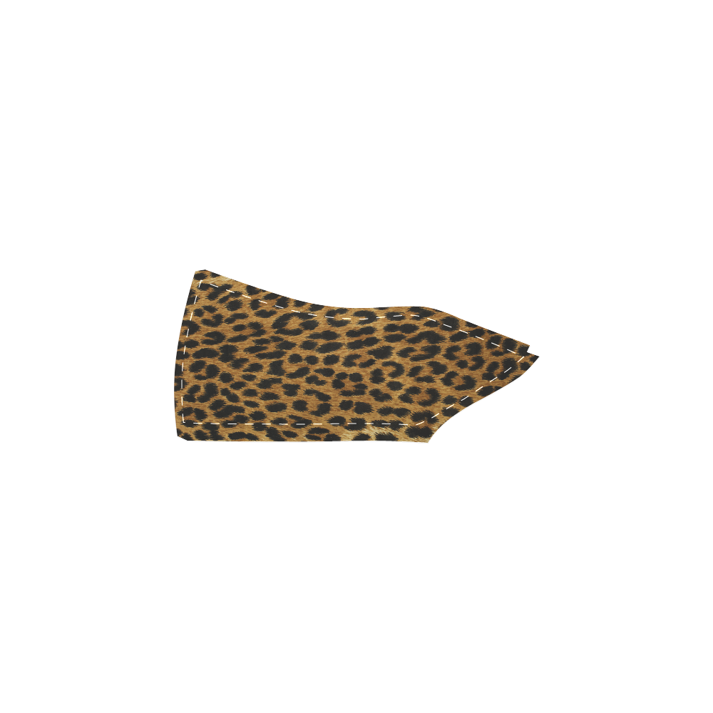 Leopard Women's Slip-on Canvas Shoes (Model 019)