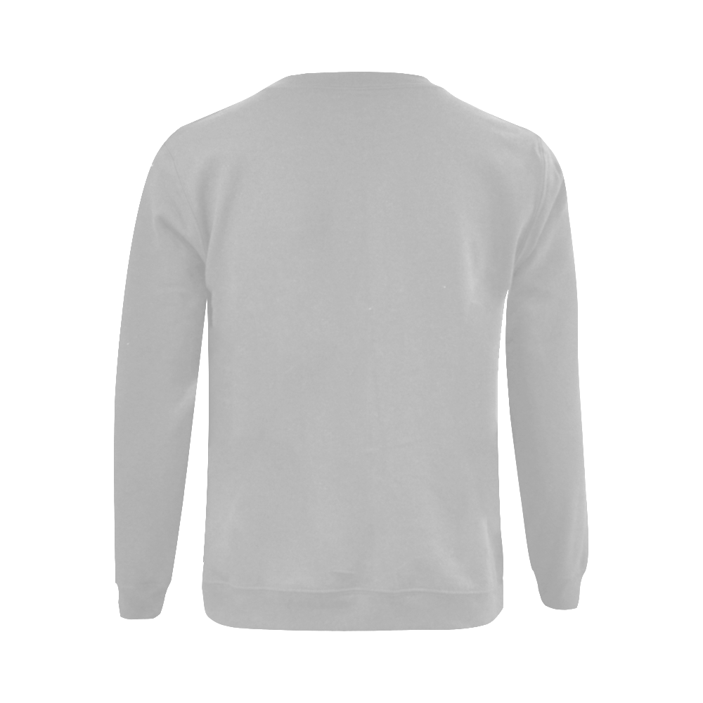 Catholic Holy Communion: Divine Mercy -Silver Gray Gildan Crewneck Sweatshirt(NEW) (Model H01)