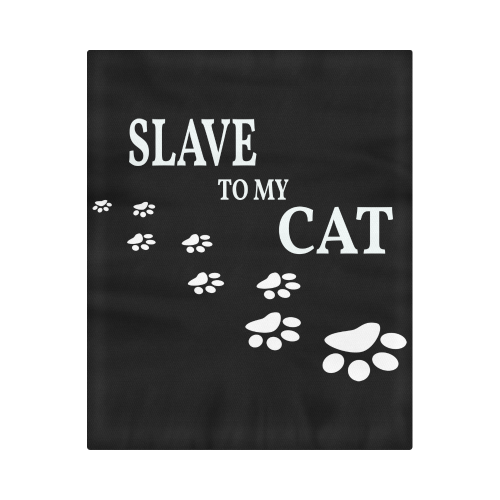 Slave to my cat 2 Duvet Cover 86"x70" ( All-over-print)
