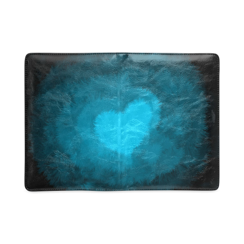 Blue Fluffy Heart Custom NoteBook A5