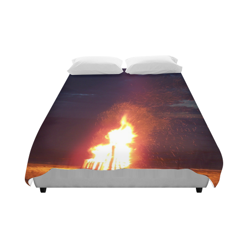 Beach Bonfire Blazing Duvet Cover 86"x70" ( All-over-print)