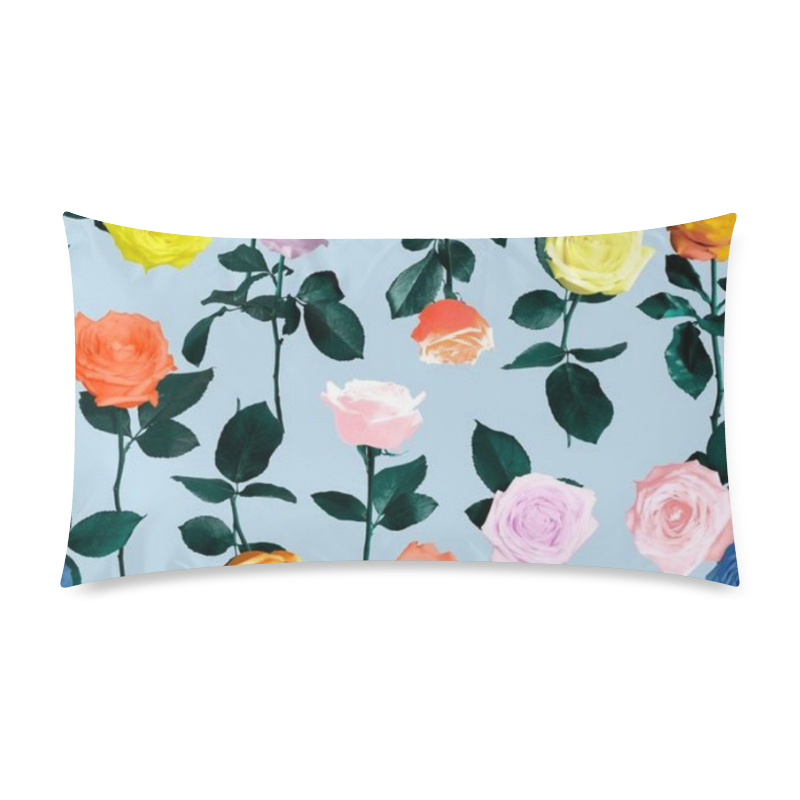 Vintage Roses Rectangle Pillow Case 20"x36"(Twin Sides)