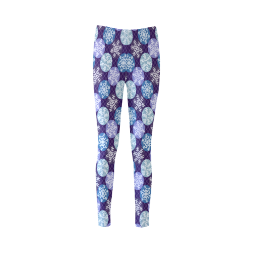 Snowflakes Pattern Cassandra Women's Leggings (Model L01)