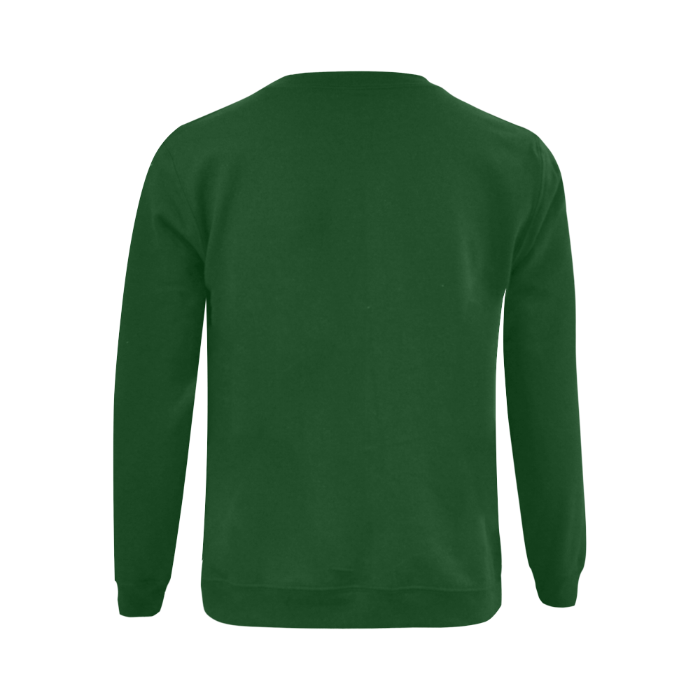 Catholic Holy Communion: Divine Mercy -Hunter Green Gildan Crewneck Sweatshirt(NEW) (Model H01)