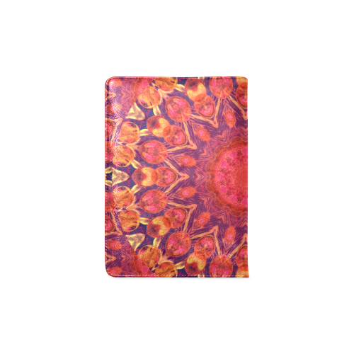 Sunburst, Abstract Peach Cream Orange Star Quilt Custom NoteBook A5