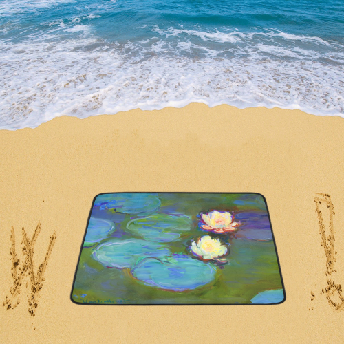 Monet Water Lilies Beach Mat 78"x 60"