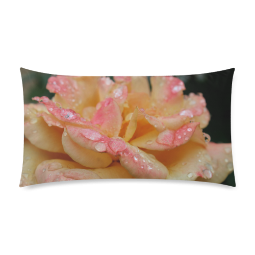 Raindrops on roses by Martina Webster Custom Rectangle Pillow Case 20"x36" (one side)