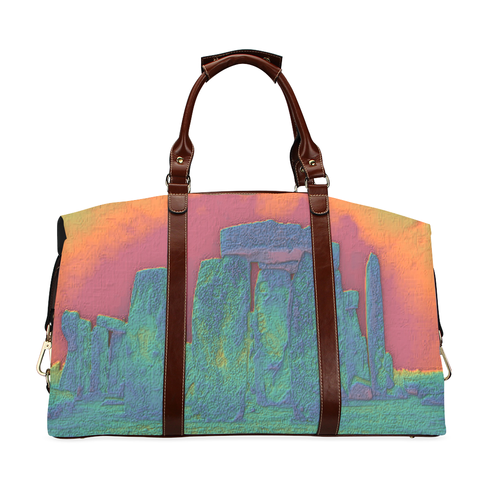 Trippy Stonehenge Classic Travel Bag (Model 1643)
