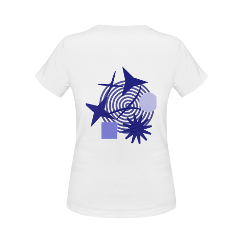 Swirls and stars Women's Classic T-Shirt (Model T17）