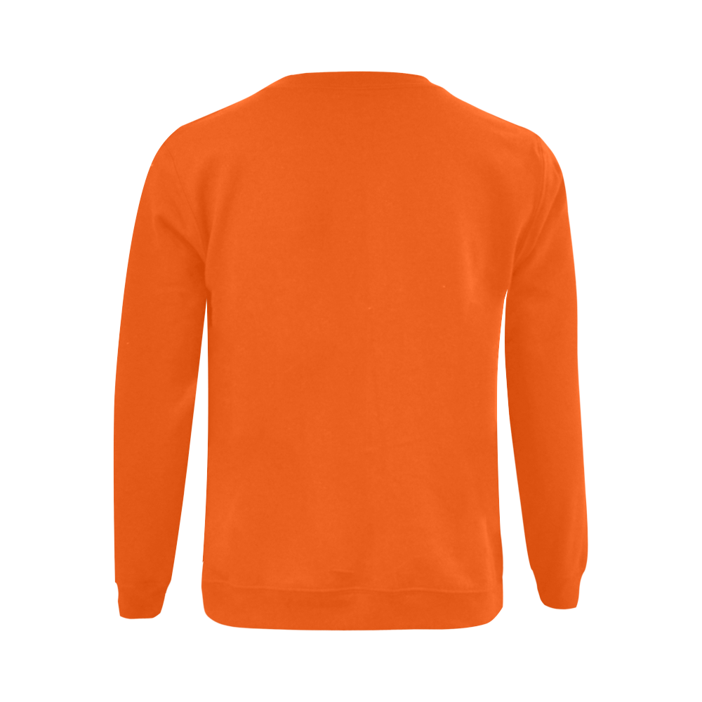 Catholic Holy Communion: Divine Mercy -Orange Gildan Crewneck Sweatshirt(NEW) (Model H01)