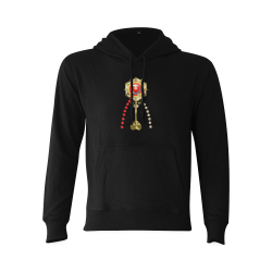Catholic Holy Communion: Divine Mercy - Black Oceanus Hoodie Sweatshirt (Model H03)