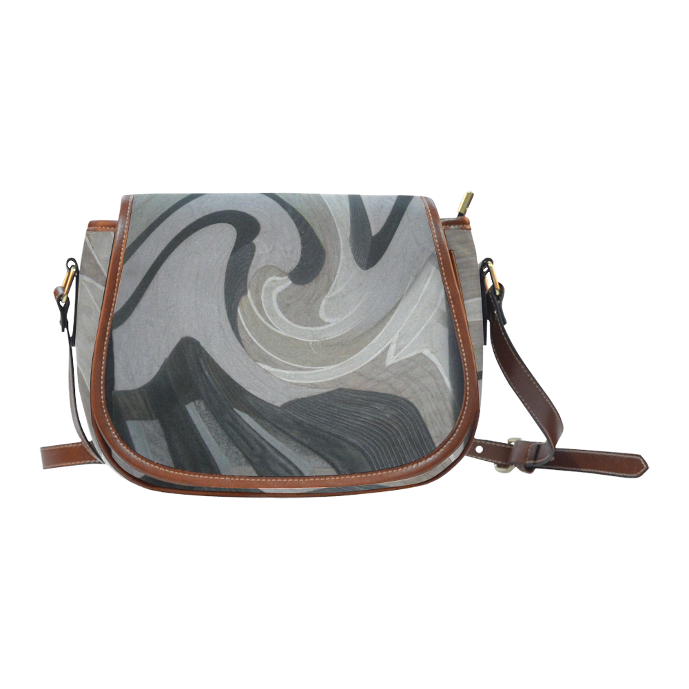 Leather texture Saddle Bag/Large (Model 1649)