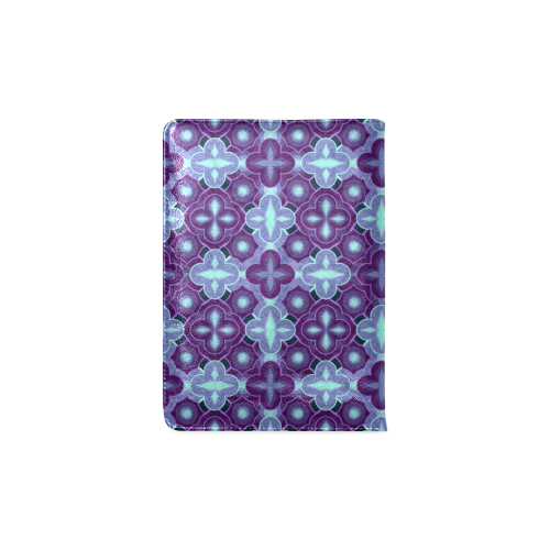 Purple blue seamless pattern Custom NoteBook A5